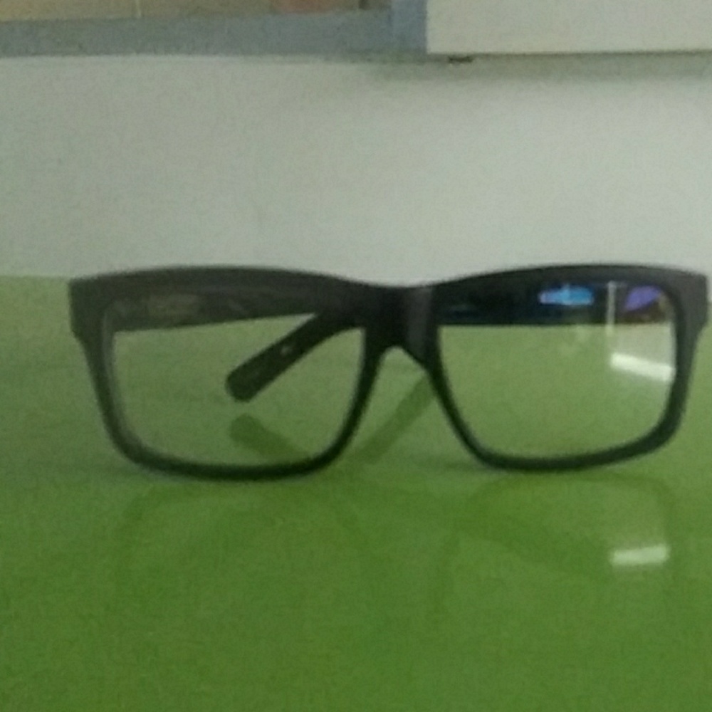 9Five Caps Matte Black Clear Lens Eyeglasses